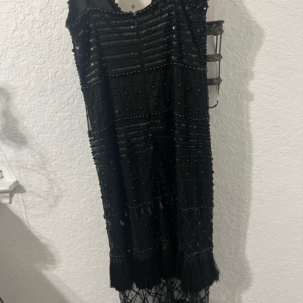 Beautiful & Fun Black beaded dress can be vintage look